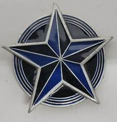 Great American Products Multicolor 2002 Fine Pewter Nautical Star Belt Buckle