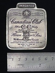 C.C. Canadian Club Whiskey Belt Buckle From Bergamot Brass Works 1975 – Preowned