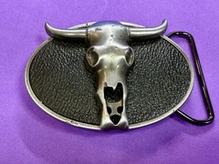 Southwestern Longhorn Skull WaistLand 2006 Belt Buckle by Silver Moon Creations