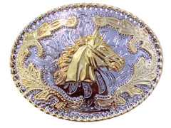 WMG Horse Head Western Rodeo Fashion Unisex Cowboy and Cowgirl Belt Buckles