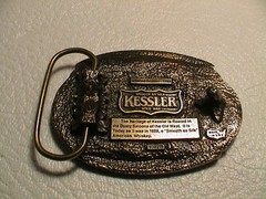 KESSLER AMERICAN PENNSYLVANIA WHISKY DISTILLERY SINCE 1888 MENS BELT BUCKLE