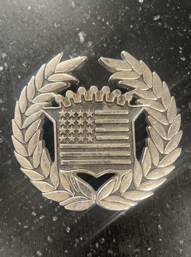 Famous Stars Stripes Patriotic USA Metal 8387 Cadillac Belt Buckle