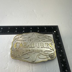 Tequila Cazadores 100% De Agave Belt Buckle 5 X 3.5 Inches 7 Oz