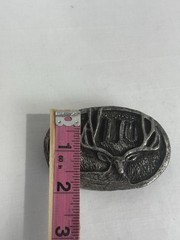 Stetson 2003 Elk Buck Belt Buckle Rustic Western Hunting Lodge Aesthetic USA
