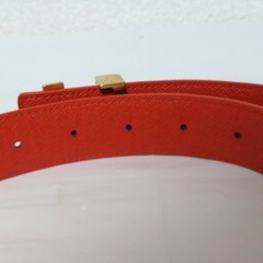 Louis Vuitton Santur LV Initial Belt M9498 Browns Red Monogram Used Japan