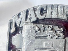1987 Siskiyou Buckle Co Belt Buckle Machinist R-50 Williams Oregon USA