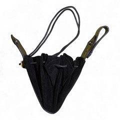 VTG-Inspired Medieval FauxLeather Belt Potion Bottle Pouch Viking Black NWT