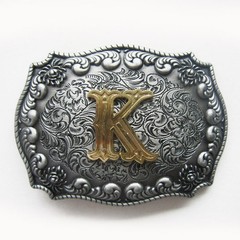 Vintage Style Western Cowboy Cowgirl Letter Belt Buckle also Stock In the US