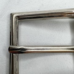 Silver Tone Simple Basic Belt Buckle