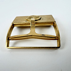 Anson Old Grand Dad Bourbon Belt Buckle Head Of The Bourbon Family Gold Tone