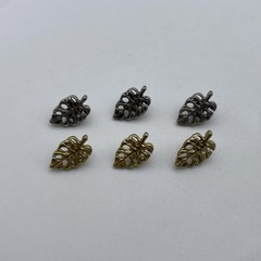 Leaf Design Sewing Button,Clothing Shank Button,Brass Sewing Button lot