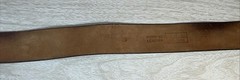 Vtg Belt Buckle & Belt America Eagle Sun Rise Stars Bergamot Size 35