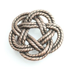 Knot Belt Buckle, Celtic Gordian Knot Buckle, Antique Copper Rope Design Buckle