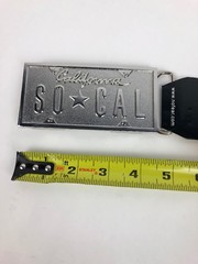 No Fear XB021 Southern California SO * CAL Sliver CHROME belt buckle – FSTSHP