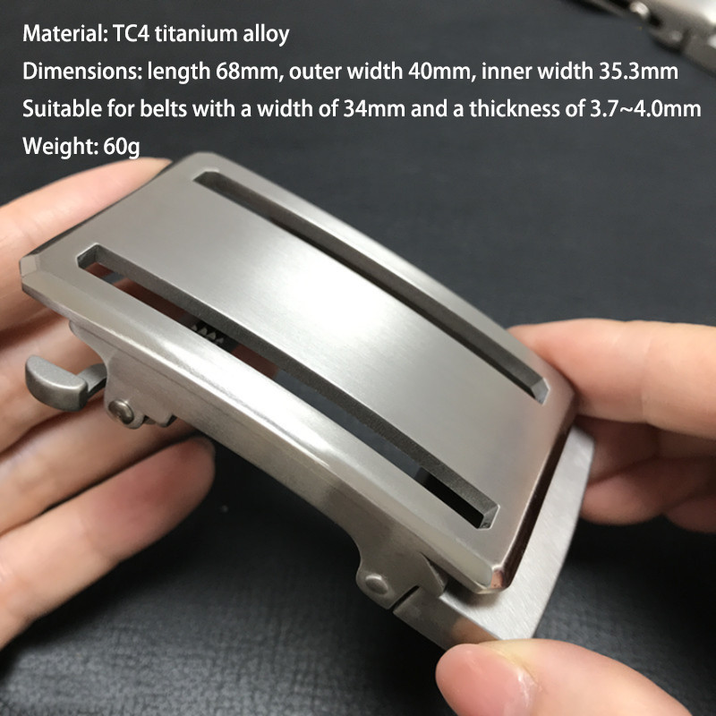New Titanium Alloy Automatic Roller Belt Buckle Waist Strap Head Men Accessories