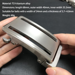 New Titanium Alloy Automatic Roller Belt Buckle Waist Strap Head Men Accessories