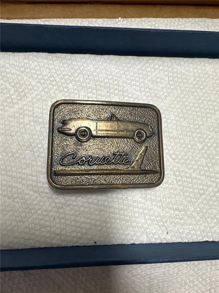 Vintage Corvette Belt Buckle