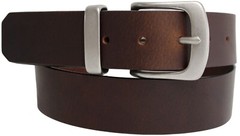 Solid Brass Buckle and Keeper Quality Full Grain Genuine Leather Belt. No: 41004