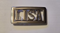 LISA Custom Personalized Name Belt Buckle -Put your name or word on Buckle