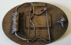 Belt Buckle Limited Edition 1984 plow & Planters Works Centennial Divn