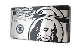 NEW Men Silver Metal Buckle Hip Hop Street Wear Fashion Clubwear 100$ Bill Money