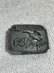 Remington Arms Co First in the Field Canadian Goose 1980 Belt Buckle Vintage