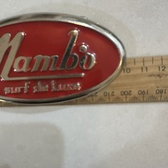 “Mambo Surf De Luxe” Belt Buckle 10cm x 5cm Australia