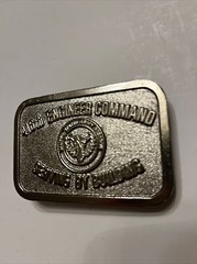 416 Engineer Command Serving Building Army Reserve USA Vintage Belt Buckle