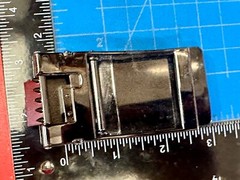 Replacement Black Mesh Pattern Ratchet Style Belt Buckle