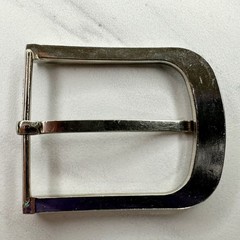 Silver Tone Simple Basic Belt Buckle