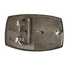 Patriotic Eagle Emblem Belt Buckle Metal Rectangle Americana Military-Style