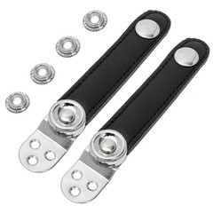1 Set Universal Durable Cowhide Bellows Buckle with Steel for Accordion Fittings
