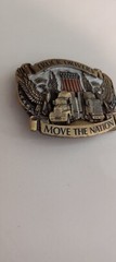 Truck Driver Belt Buckle Big Rig Semi Trucks American 1987 USA Flag Trucker Belt