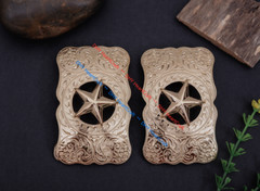 WESTERN COWBOY CHAMPION GLOD TEXAS RANGER STAR RODEO 3D JEANS TROPHY BELT BUCKLE