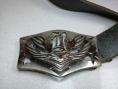 Robbins Jeans Buckle? Belt Buffalo David Bitton/ Canada Size 40