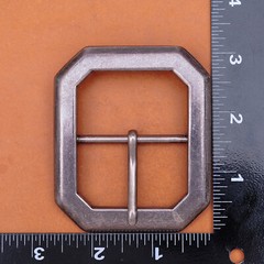 Huge Wide Heavy Duty Strong Chipped Corner Center Bar Pin Belt Buckle Inner 45mm