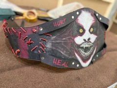 Custom Horror Style World Heavyweight Championship Belt – Handcrafted Wrestling