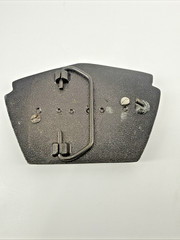 Vintage Railroad Metal Locomotive Belt Buckle Ceramic Inlay Train Collectible