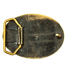 Single Propeller Aircraft Biplane Belt Buckle Solid Brass – 3 3/8&Prime; X 2 1/2&Prime; (D5)