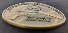 NRA ~ National Riffle Association /John Wayne Belt Buckle « Gunslinger » Design