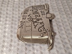 Not All Who Wonder Are Lost Metal Belt Buckle Camping Travel Camper Trailer