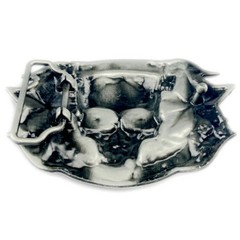 Pirates Skull Belt Buckle Western Cowboy Native American Motorcyclist (SK-23-B)