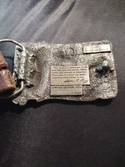 Limited Edition 1983 1142/5000 Arroyo Grande Buckle Co. American Fisher. Buckle