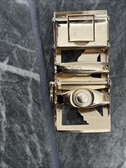 Golden Eagle Automatic Belt Buckle Stylish Design Durable Gold Tone