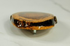 Cross-Cut burl wood mens belt buckle western
