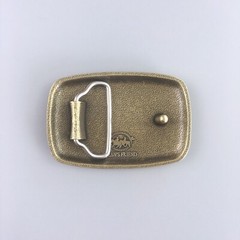 Vintage Bronze Plated Hammer Forged Rectangle Belt Buckle