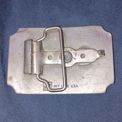 Mens Vintage Hit Line USA « The Bull Shop » Pewter Belt Buckle