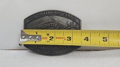 NRA Whittington Center Belt Buckle Mens Silver 1973-1988 Elk Deer Hunter USA