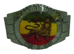 Rastafarian belt buckle Selassie Marley Jamaica Gangsta Dub Rasta Silver Metal