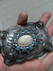 vintage style NATIVE AMERICAN navajo indian SOUTHWESTERN replica belt buckle y2k